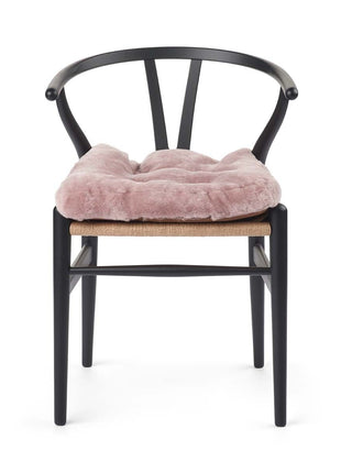 Sædehynde | Lammeskind | Moccasin | Korthåret | 45x45 cm Lys Lilla