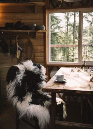 Islandsk Lammeskind | Langhåret | 90x60 cm Grå