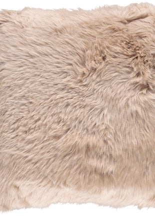 Merino Lammeskindspude | 35x35 cm Varmt Sand