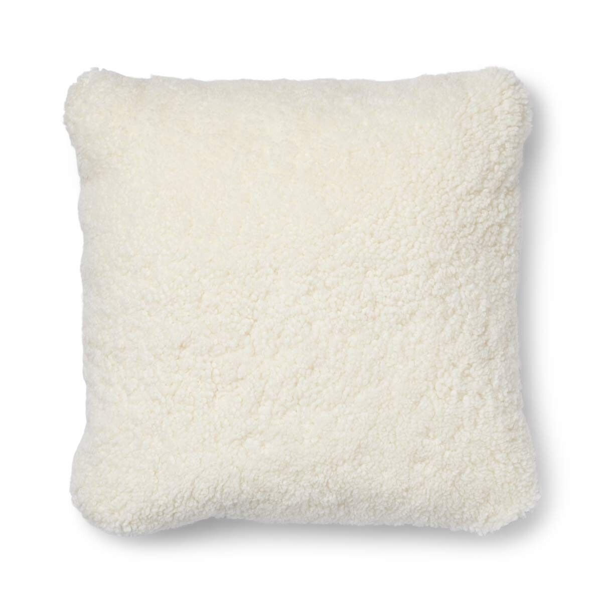 Classic Collection | Uldpude | Korthåret | 52x52 cm | 34x52 cm Sølv/Hvid