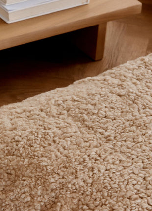 Lammeskindspude | Maxi Float | Korthåret | Dobbeltsidet | 90x90 cm Koksgrå