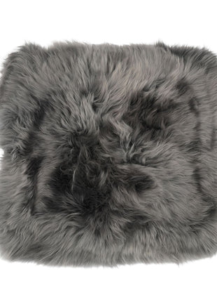 Sædehynde | Langhåret | New Zealand | Stofbagside | 40x40 cm Mørkegrå