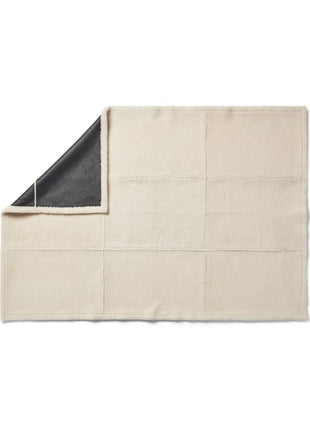 Addison Lammeskindstæppe | Double Face | Korthåret Sort / Hvid