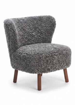 Emil Lounge Chair | Korthåret Grafitgrå