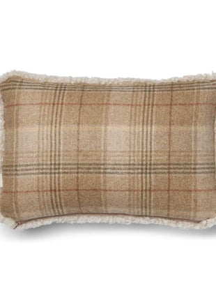 Pude af uld | Korthåret | 34x52 cm Sand-beige/Beige