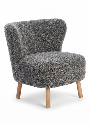 Emil Lounge Chair | Korthåret Grafitgrå