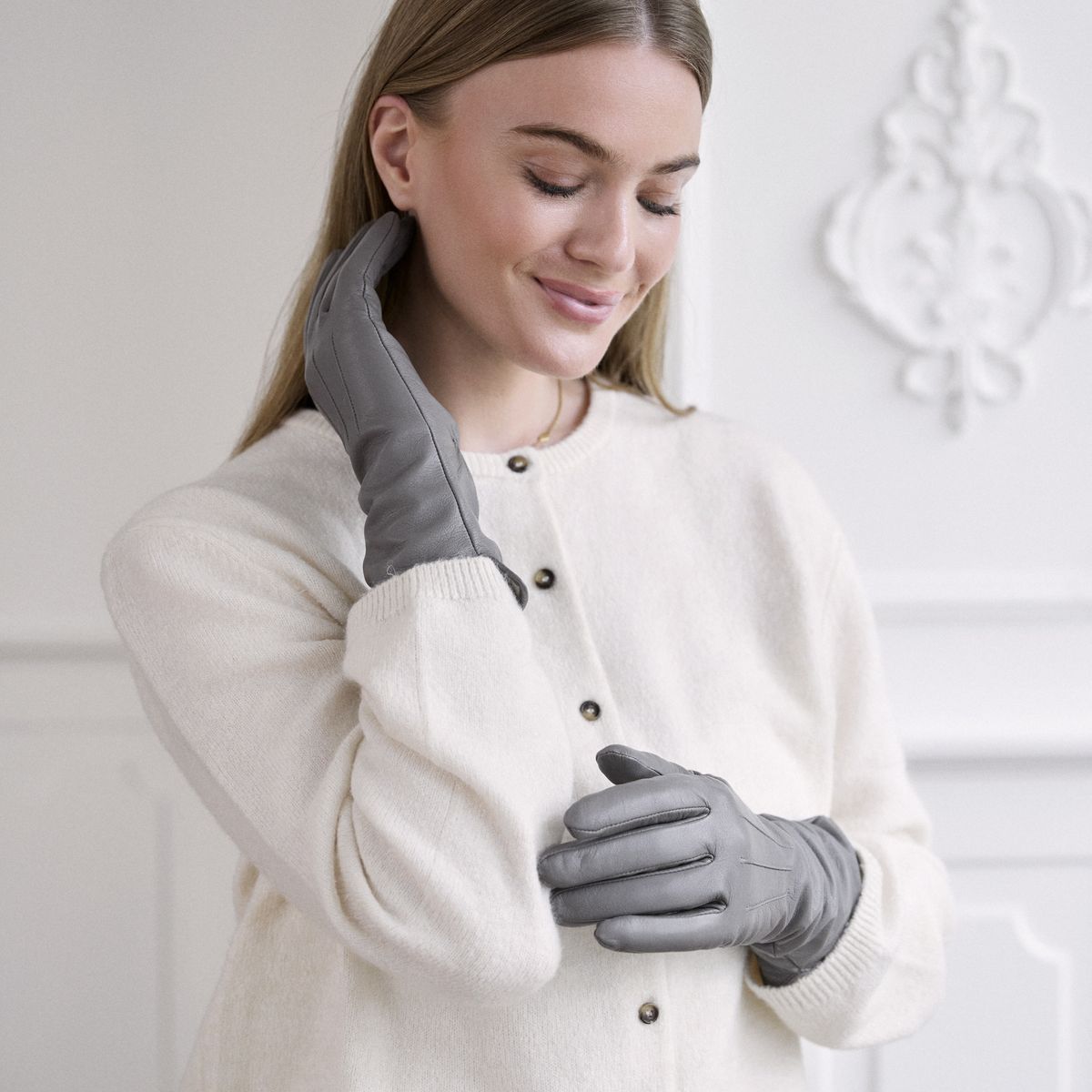 Kennedy lange handsker Sort
