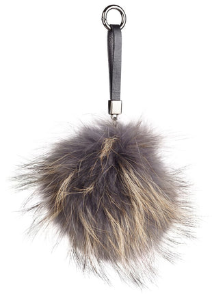 Pom Pom nøglering Mørke Grå