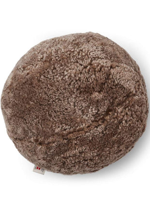 Lammeskindspude | Angelite | Korthåret | D25 cm | D30 cm | D35 cm Lysebrun