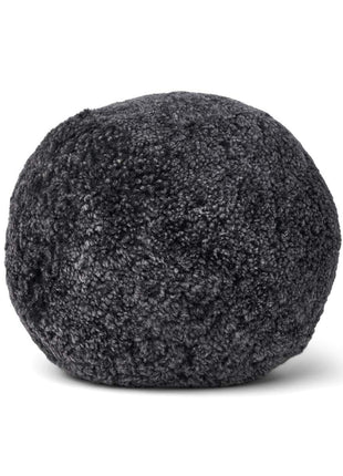 Lammeskindspude | Angelite | Korthåret | D25 cm | D30 cm | D35 cm Koksgrå