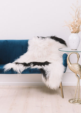 Islandsk Lammeskind | Langhåret | 90x60 cm Grå