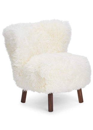 Emily lænestol | Langhåret Hvid