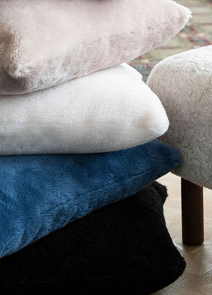 Lammeskindspude | Moccasin | Dobbeltsidet | 40x40 cm Kastanje 