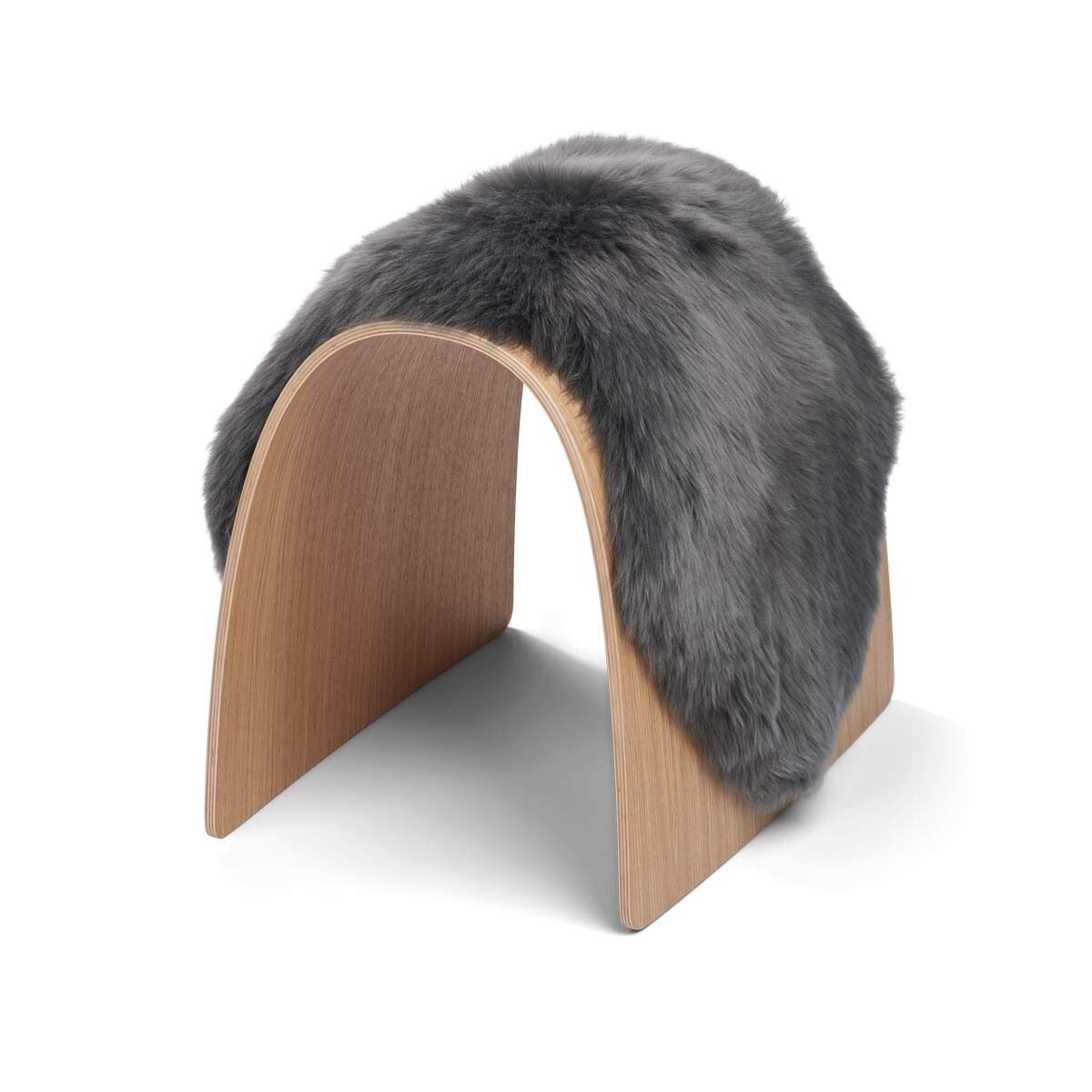 Sheep Stool cover | Langhåret | New Zealand Stålgrå