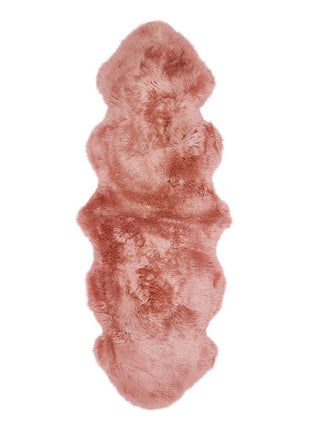 Dobbelt lammeskind premium | Langhåret | New Zealand | 180x60 cm Rosa