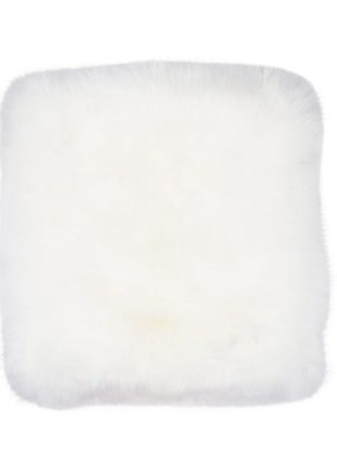 Sædehynde | Langhåret | New Zealand | 40x40 cm Hvid