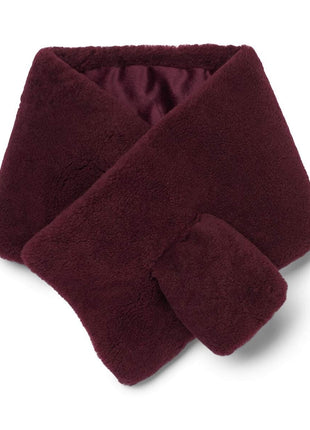 Monta Tørklæde | Lammeskind | AW23 Vinrød 