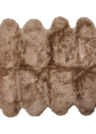 Gulvtæppe | Langhåret | New Zealand | 180x214 cm Lysebrun