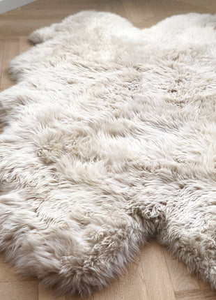 Gulvtæppe | Langhåret | New Zealand | 180x162 cm Sort