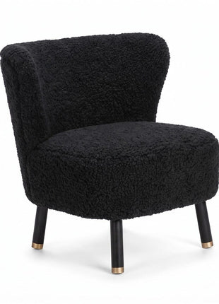 Emil Lounge Chair | Korthåret Sort