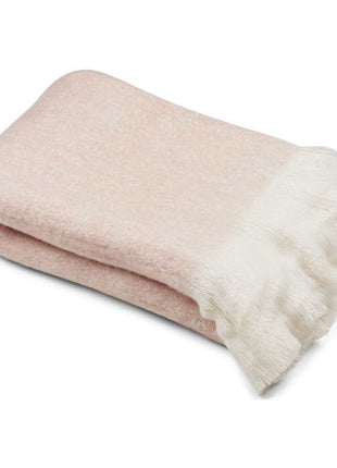 Uldtæppe | Mohair | 130x170 cm Lyserød