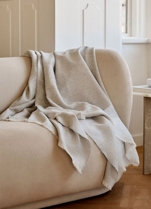 Sidsley uldplaid | 100% baby alpakauld | 130x200 cm Mørk Brun