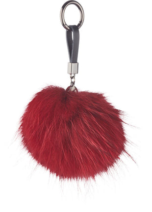 Pom Pom nøglering Stærk Rød