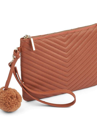 Helene Clutch Brunt læder