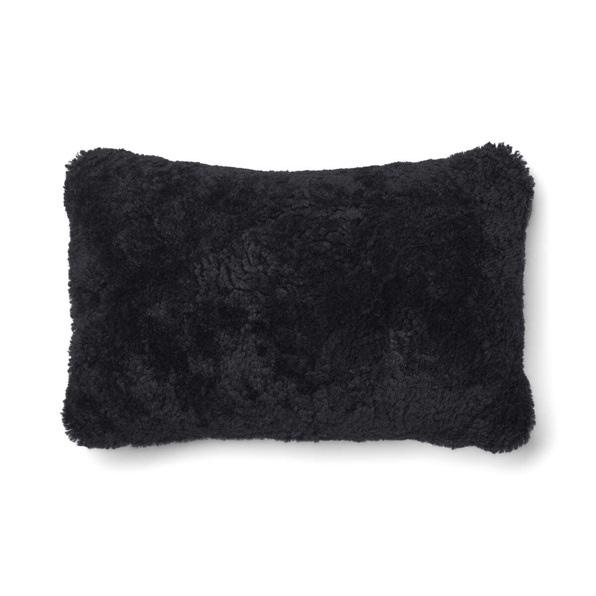 Classic Collection | Uldpude | Korthåret | 52x52 cm | 34x52 cm Koksgrå/Sort