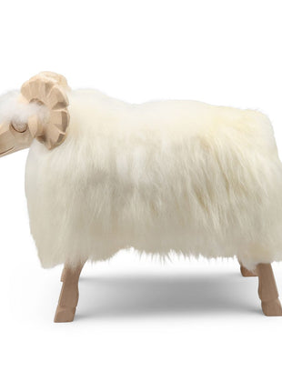 Alpin Fåreskulptur Naturhvid