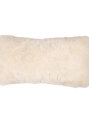 Alpaka Pude | Alpaka Uld | Korthåret | Dobbeltsidet Hvid