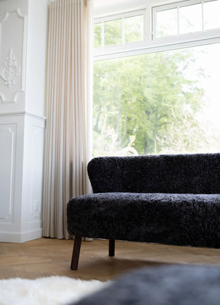 Emanuel 3 seater Sofa Sort