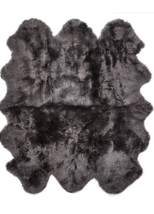 Gulvtæppe | Langhåret | New Zealand | 180x162 cm Mørkegrå