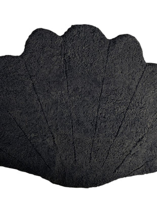 Shell Design Gulvtæppe | Lammeskind | Korthåret | 210x150 cm Sort