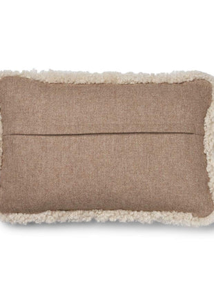 Lammeskindspude | Korthåret | 34x52 cm Beige / Beige