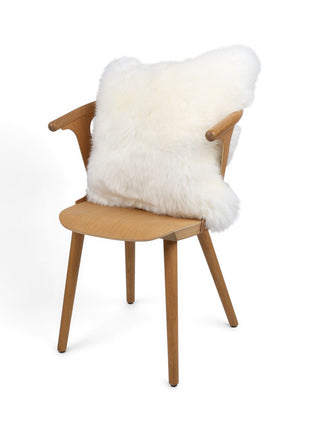 Lammeskindspude | Langhåret | New Zealand |  50x50 cm Hvid