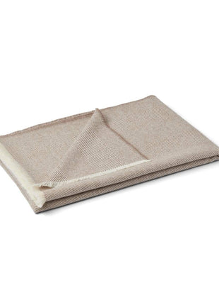 Sidsley uldplaid | 100% baby alpakauld | 130x200 cm Gråbrun