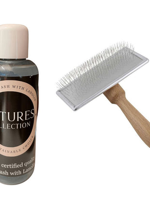 Plejeprodukt til lammeskind og læder + 1 lammeskindsbørste