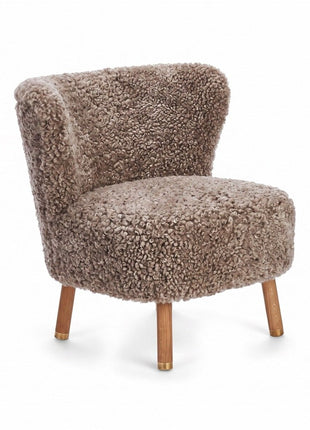Emil Lounge Chair | Korthåret Cappuccino