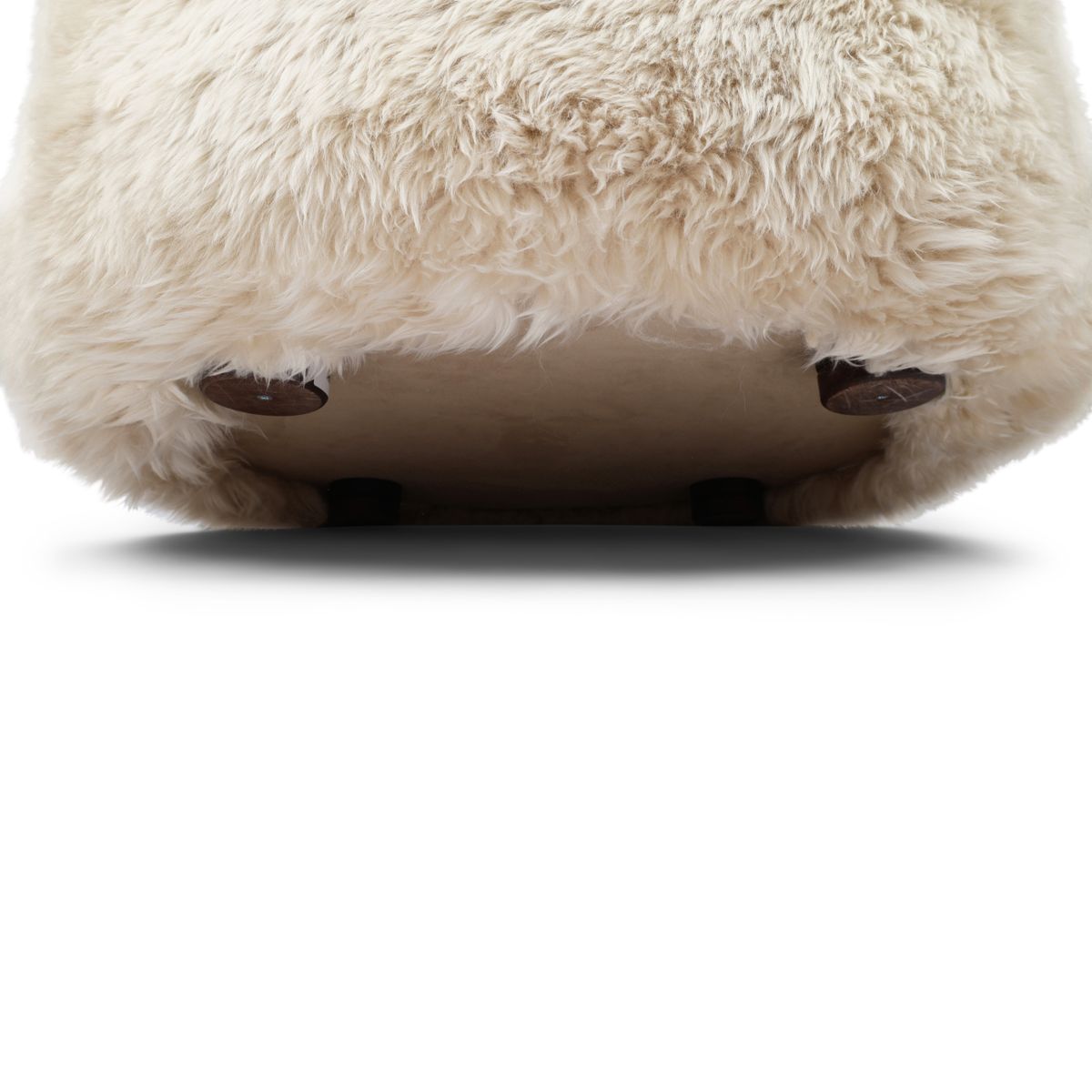 Rund Skandi Loungestol Beige