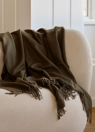 Amanda Tæppe | Plaid af Alpaca Mørke Grå