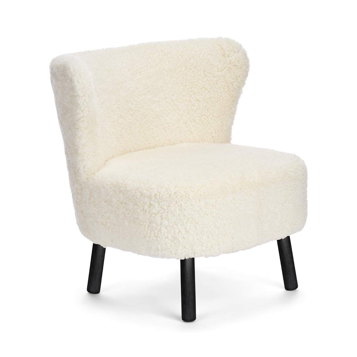 Emil Lounge Chair | Korthåret Hvid