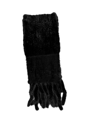 Mink Tørklæde Sort