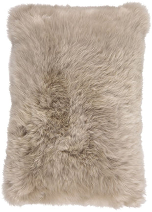 Lammeskindspude | Langhåret | 40x60 cm Lysebrun