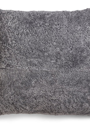 Lammeskindspude | Maxi Float | Korthåret | Dobbeltsidet | 90x90 cm Grå