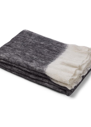 Uldtæppe | Mohair | 130x170 cm Sort