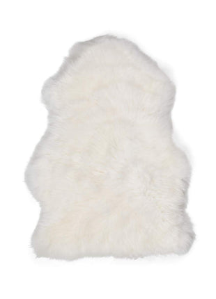 Merino Lammeeskind | Langhåret | New Zealand | Mini | 65x45 cm Hvid
