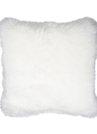 Lammeskindspude | Langhåret | New Zealand |  50x50 cm Hvid
