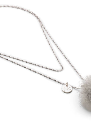Halskæde Pom Pom Lys Safir