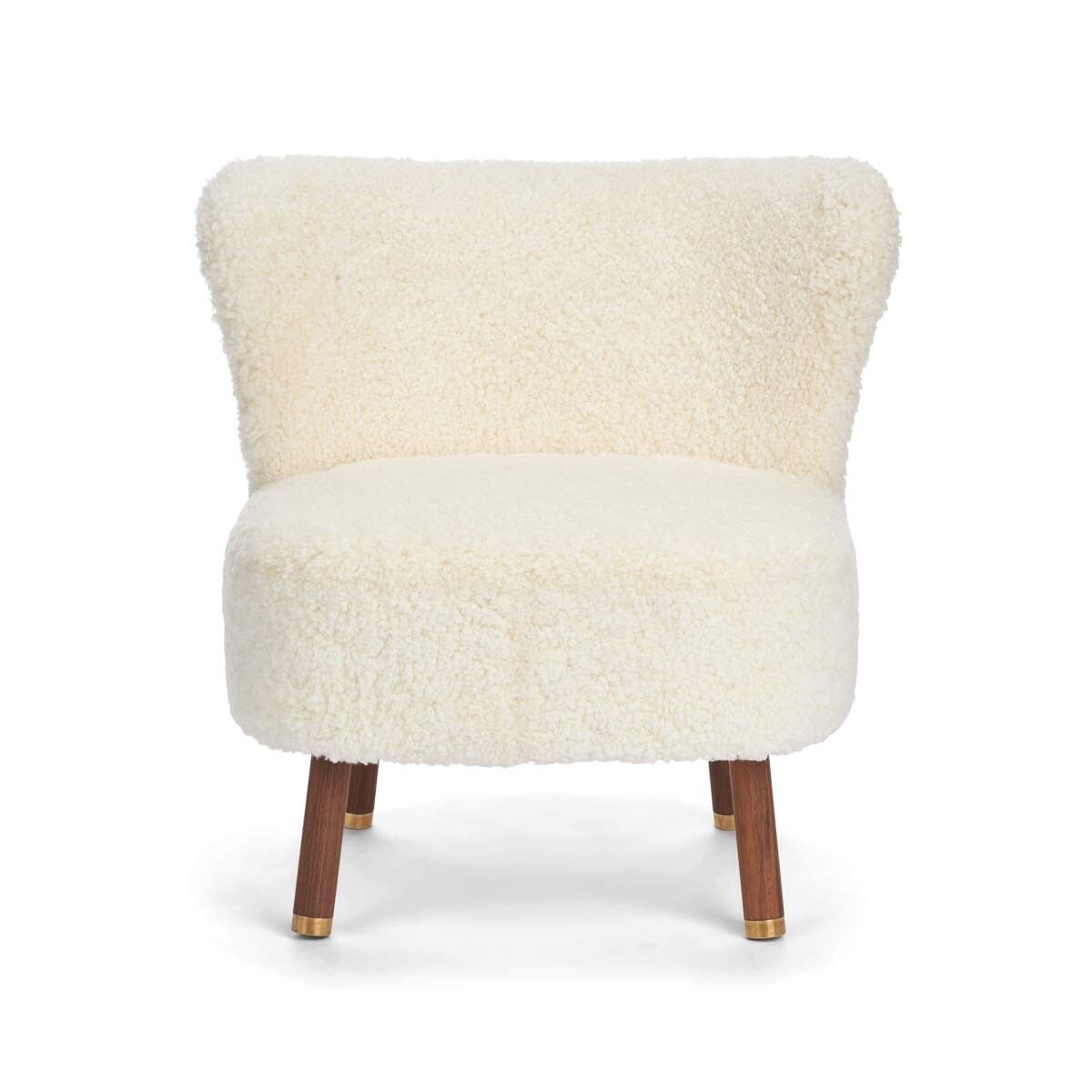 Emil Lounge Chair | Korthåret Hvid